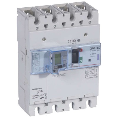 Выключатель автоматический дифференциального тока 4п 200А 50кА DPX3 250 термомагнитн. расцеп. Leg 420288