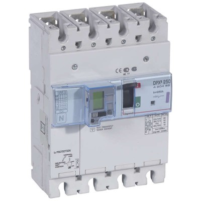 Выключатель автоматический дифференциального тока 4п 250А 50кА DPX3 250 электрон. расцеп. с изм. блоком Leg 420489