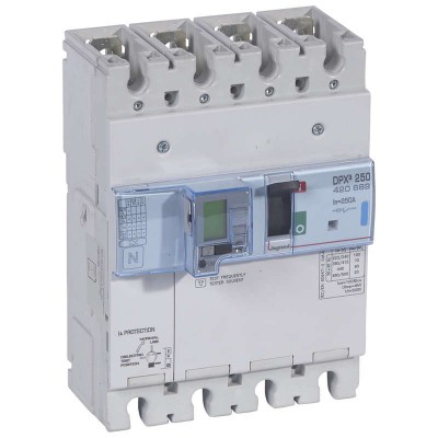 Выключатель автоматический дифференциального тока 4п 250А 70кА DPX3 250 электрон. расцеп. с изм. блоком Leg 420689