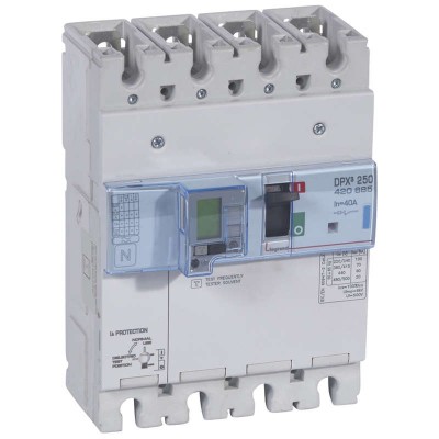 Выключатель автоматический дифференциального тока 4п 40А 70кА DPX3 250 электрон. расцеп. с изм. блоком Leg 420685