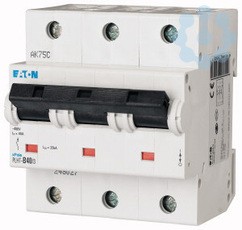 Выключатель автоматический модульный 3п B 40А 25кА PLHT-B40/3 EATON 248027
