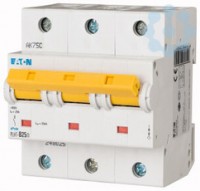 Выключатель автоматический модульный 3п B 25А 25кА PLHT-B25/3 EATON 248025