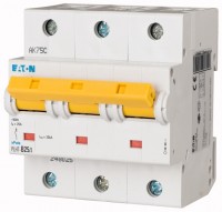 Выключатель автоматический модульный 3п B 25А 25кА PLHT-B25/3 EATON 248025