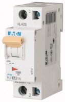 Выключатель автоматический модульный 2п (1P+N) C 13А 10кА PL7-C13/1N EATON 262748
