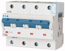 Выключатель автоматический модульный 4п C 20А 25кА PLHT-C20/4 EATON 248085