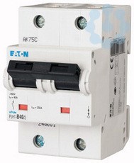 Выключатель автоматический модульный 2п C 40А 25кА PLHT-C40/2 EATON 248010