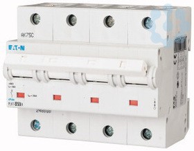Выключатель автоматический модульный 4п B 50А 25кА PLHT-B50/4 EATON 248080