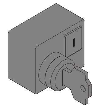 Блокировка выкл. в разомкнутом состоянии MOL-D T6 >KEY LOCK разные ключи ABB 1SDA060611R1