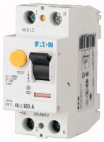 Выключатель диф. тока 2п 40/0.03А (АС) 250А КЗ 10кА PF7-40/2/003-DE EATON 263579