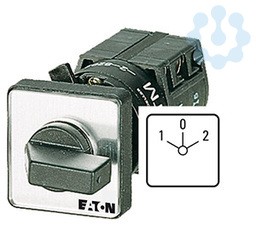 Переключатель кулачковый 3п Iu=10А 1-0-2 30х30 TM-3-8212/EZ EATON 045491