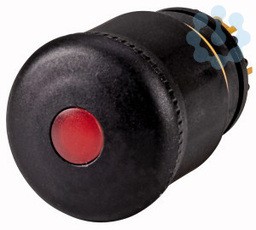 Головка кнопки M22S-PVLT аварийной остановки с подсветкой; отмена фиксации поворотом; черн. лицевое кольцо EATON 271540