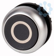 Головка кнопки M22-D-S-X0 без фикс. черн. с обозначение O EATON 216609