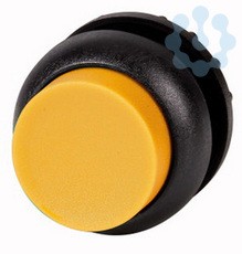 Головка кнопки M22S-DRH-Y выступающая с фикс. желт.; черн. лицевое кольцо EATON 216672