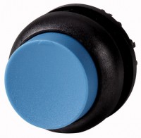 Головка кнопки M22S-DH-B выступающая без фикс. син.; черн. лицевое кольцо EATON 216650