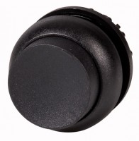 Головка кнопки M22S-DH-S выступающая без фикс. черн.; черн. лицевое кольцо EATON 216637