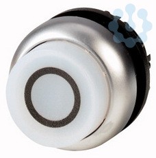 Головка кнопки с подсветкой выступающие без фикс. M22-DLH-W-X0 бел. EATON 216979