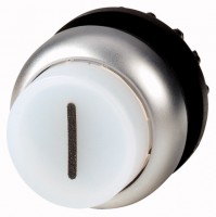 Головка кнопки M22-DRLH-W-X1 выступающая с фикс. с подсветкой. бел. EATON 216807