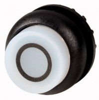Головка кнопки M22S-DRLH-W-X0 выступающая с фикс. с подсветкой. бел.; черн. лицевое кольцо EATON 216810