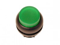 Головка кнопки с подсветкой выступающие без фикс. зел.; черн. лицевое кольцо M22S-DLH-G EATON 216970