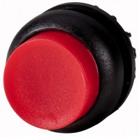 Головка кнопки M22S-DRLH-R выступающая с фикс. с подсветкой. красн.; черн. лицевое кольцо EATON 216792