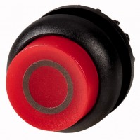 Головка кнопки M22S-DRLH-R-X0 выступающая с фикс. с подсветкой. красн.; черн. лицевое кольцо EATON 216808