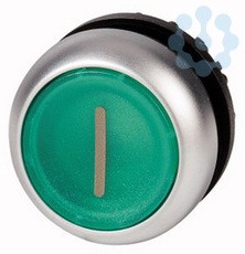 Головка кнопки с подсветкой изменение функц. с фикс./без фикс. зел. M22-DRL-G-X1 EATON 216959