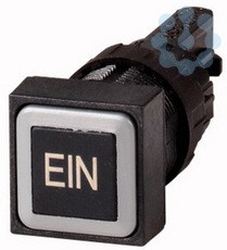 Кнопка без фиксации Q18D-121 черн. EATON 080167