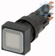 Кнопка с подсветкой с фикс. лампа 24В Q18LTR-WS/WB бел. EATON 086708