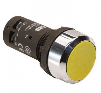 Кнопка CP2-30Y-01 с фикс. 1HЗ желт. ABB 1SFA619101R3043