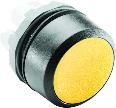 Кнопка MP1-10Y без фикс. без подсветки желт. (только корпус) ABB 1SFA611100R1003