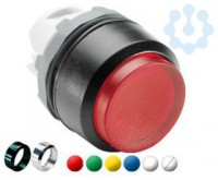 Кнопка MP4-21W выступающая с подсветкой с фикс. бел. (только корпус) ABB 1SFA611103R2105