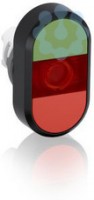 Кнопка двойная MPD1-11R (зел./красн.) красн. линза без текста ABB 1SFA611130R1101
