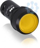 Кнопка с подсветкой CP2-12Y-10 110-130В AC/DC с плоской клавишей с фикс. 1НО желт. ABB 1SFA619101R1213