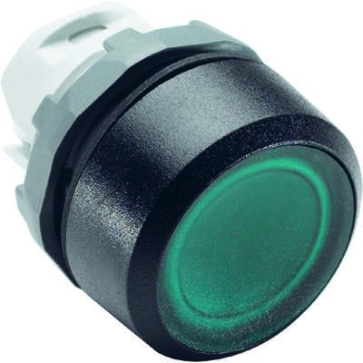 Кнопка MP1-11G без фикс. с подсветкой зел. ABB 1SFA611100R1102