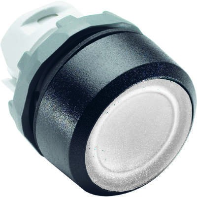 Кнопка MP1-11W без фикс. с подсветкой бел. ABB 1SFA611100R1105