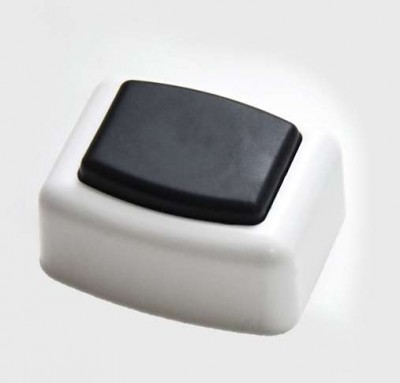 Выключатель кнопочный прямоугольный бел. HEGEL А1-03 И