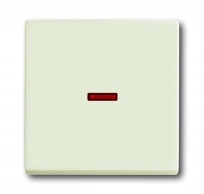 Клавиша для механизма 1-кл. выкл./переключ./кнопки с красной линзой solo/future chalet-white ABB 1751-0-3073