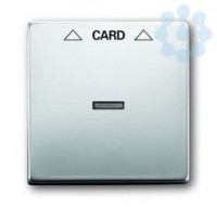 Плата центральная (накладка) для механизма карточного выкл. 2025 U pur/сталь ABB 2CKA001710A3757