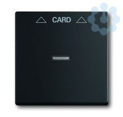 Плата центральная (накладка) Solo/Future для механизма карточного выкл. 2025 U черн. бархат ABB 2CKA001710A3905