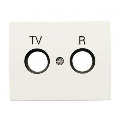 Накладка для TV-R розетки OLAS бел. жасмин ABB 8450 BL