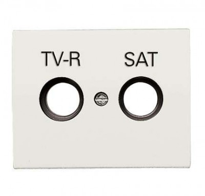 Накладка для TV-R-SAT розетки OLAS бел. жасмин ABB 8450.1 BL