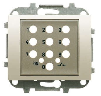 Накладка для механизма электрон. выкл. с кодовой клавиатурой 8153.5 OLAS перламутровый металлик ABB 8453.5 AP