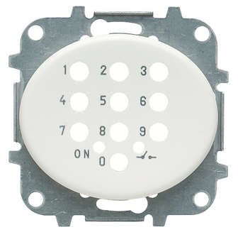 Накладка для механизма электрон. выкл. с кодовой клавиатурой 8153.5 TACTO бел. ABB 5553.5 BL