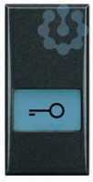 Клавиша с подсвеч. символами для выкл. в дизайне AXIAL 1мод. 