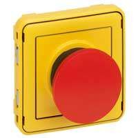 Кнопка аварийного откл. PLEXO (контакт НЗ) желт. Leg 069547