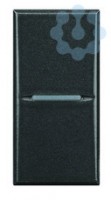 Кнопка 1п (NO) 16А 250В 1мод. винт. клеммы дизайн AXIAL Axolute антрацит Leg BTC HS4005