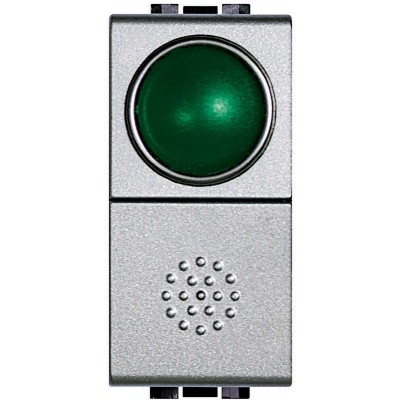 Кнопка 10А 1P-NО + индикатор с зел. рассеив. Leg BTC NT4038V