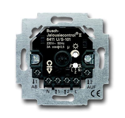 Механизм электрон. выкл. жалюзи Busch-Jalousiecontrol с возможностью подключения датчиков 3А ABB 2CKA006410A0380