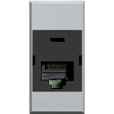 Розетка компьютерная Axolute RJ45 кат.6 UTP 110 алюм. Leg BTC HC4262C6