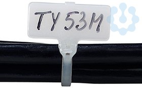 Хомут кабельный TY553M 2.4х102 P6.6 бесцвет. с маркировочным ярлыком (уп.100шт) ABB 7TAG009510R0069